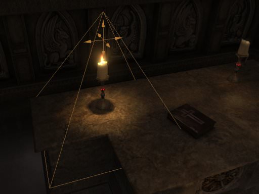 Screenshot of a scene with a directional light