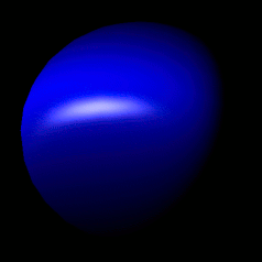 A screenshot of a sphere Anisotropic shading