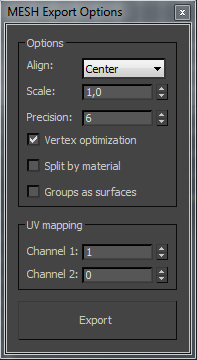 Export into a mesh from 3ds Max