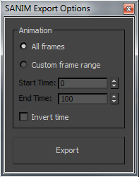Export only skinned animation from 3ds Max