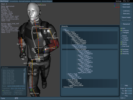 Export node settings