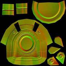 Two component normal map