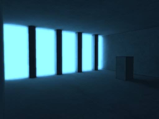 Screenshot of a scene with a lightmap