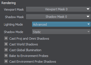 The Shadow Mode parameter is set per surface