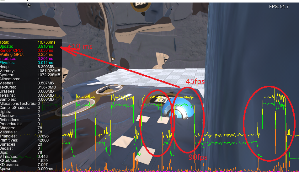VR Lags 90 45 Fps Rendering UNIGINE Developers Community
