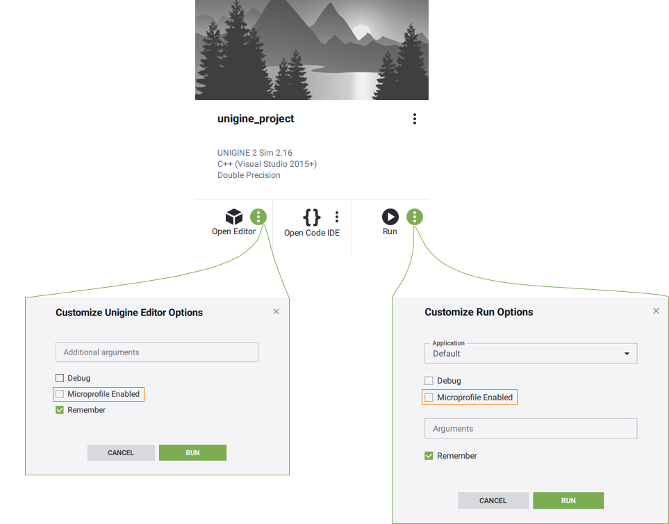 Disabling Microprofile via SDK Browser