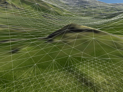 Stitching of terrain vertices
